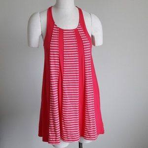 SPLENDID Pink Summer Striped Tank Top Dress